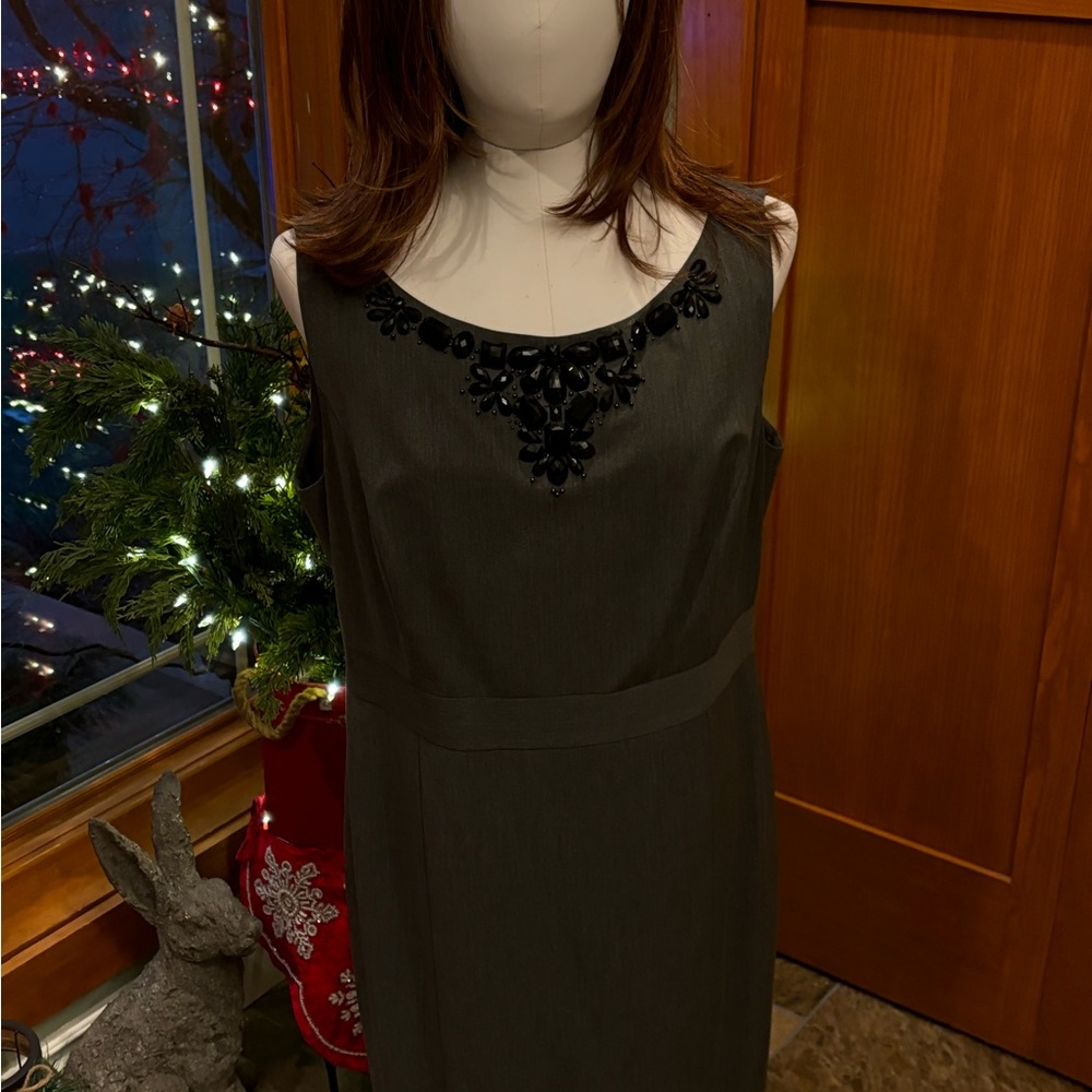 Elegant Black Embellished Dress